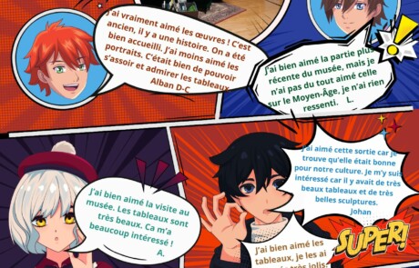 Blue and Red Comic Anime Birthday Invitation Your Story(1)