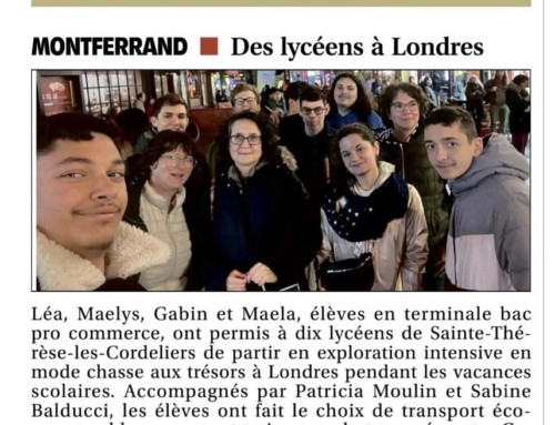 Des lycéens à Londres