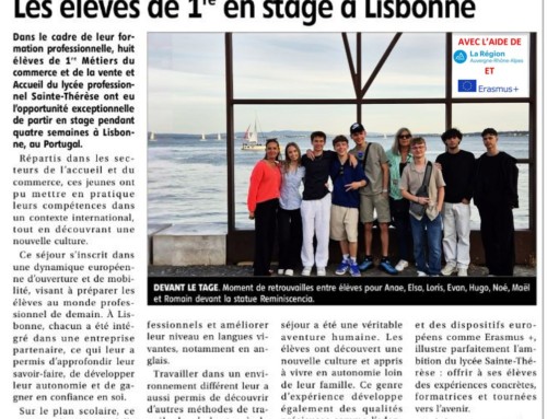 Des lycéens à Lisbonne