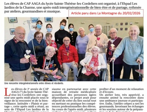 Rencontre intergénérationnelle à l&rsquo;Ehpad