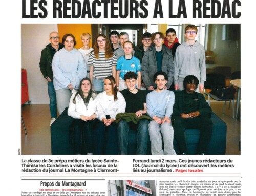 Visite de la rédaction du journal « La Montagne »